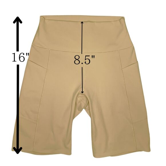 Uniqlo AIRism Ultra Stretch Working Out Shorts with Pockets Beige Size XS - Picture 3 of 8